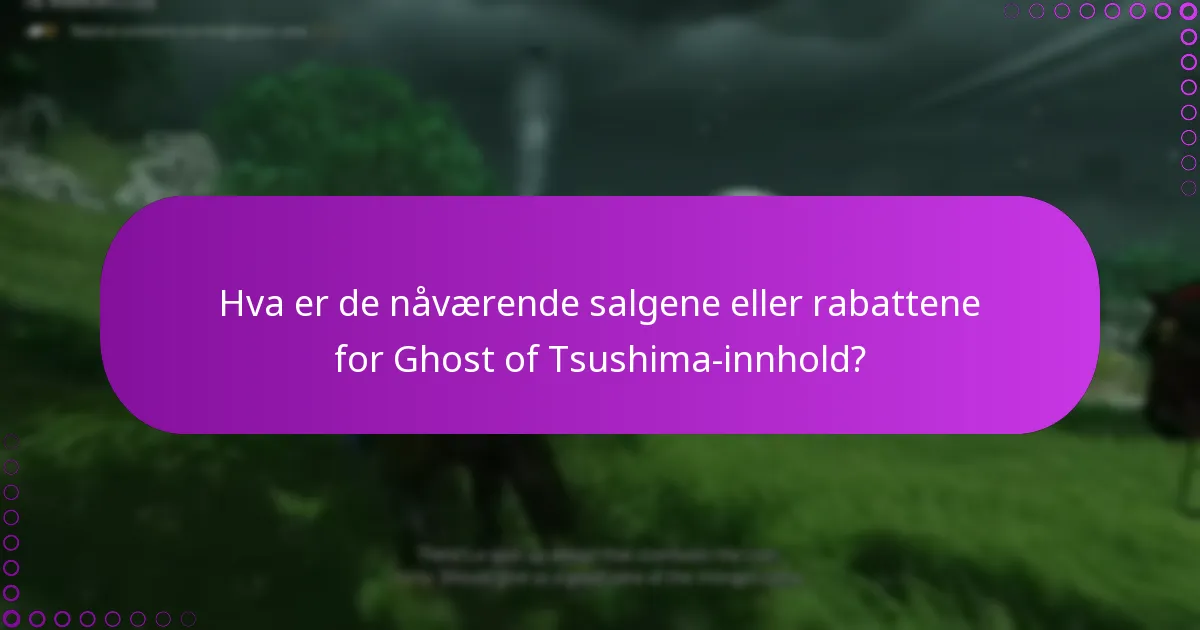 Hvordan kan jeg sjekke for nytt innhold for Ghost of Tsushima?